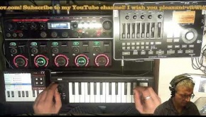 Making Music with iPad Mini, Boss RC 505 and Korg MicroKey 25, BR 800 (Track №1) (09/11/2021)